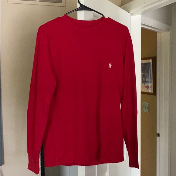 Polo Ralph Lauren Red Long Sleeve Shirt - Picture 1 of 3